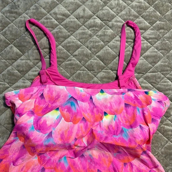 Coco Reef Pink Tank Top Swim Camisole - Picture 2 of 3